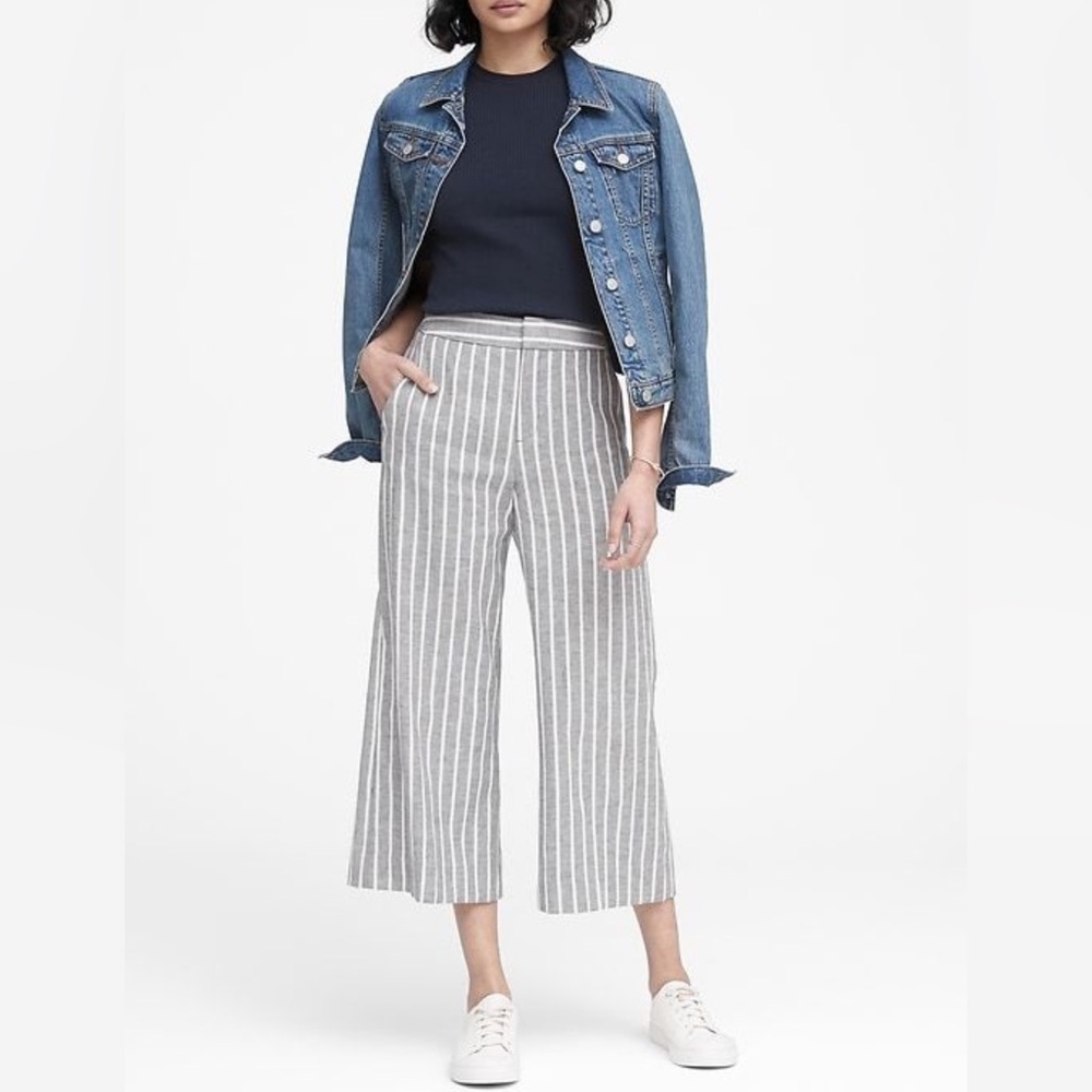 Banana Republic | Linen Striped Pants